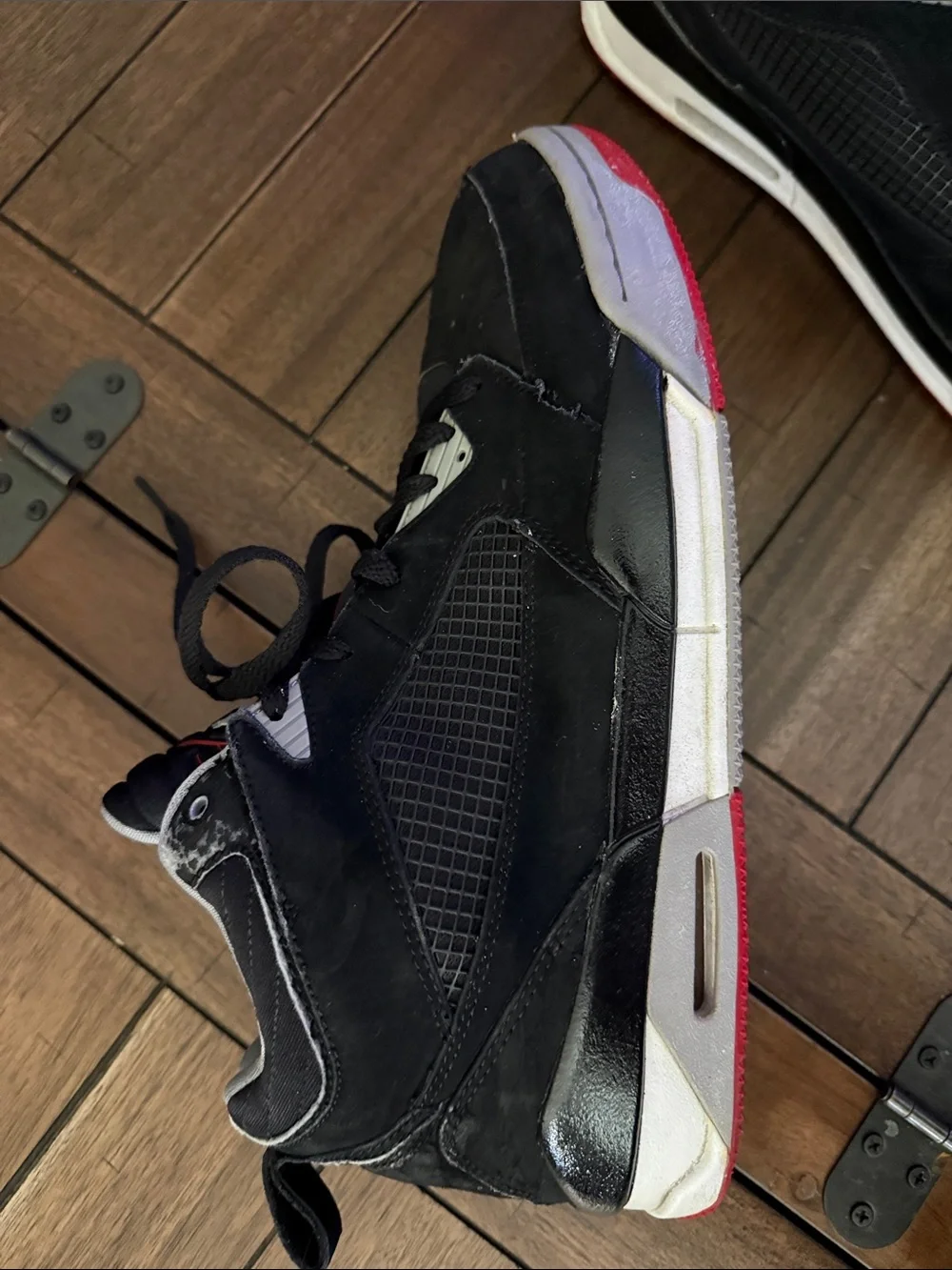 Nike Black and Red High-Top jordan Sneakers